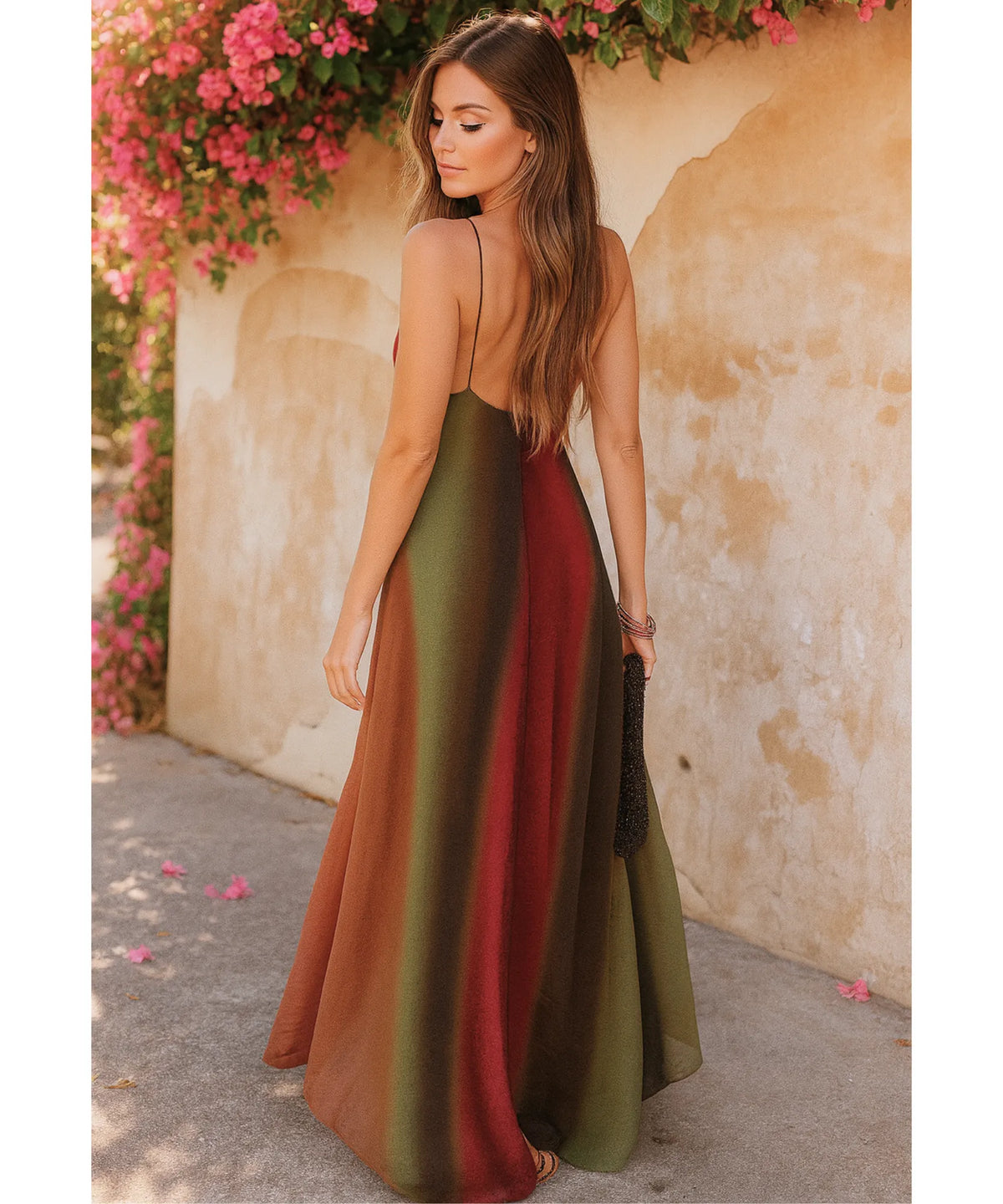 Vestido Longo Boho Alças Finas Elegante Verão | Anaí