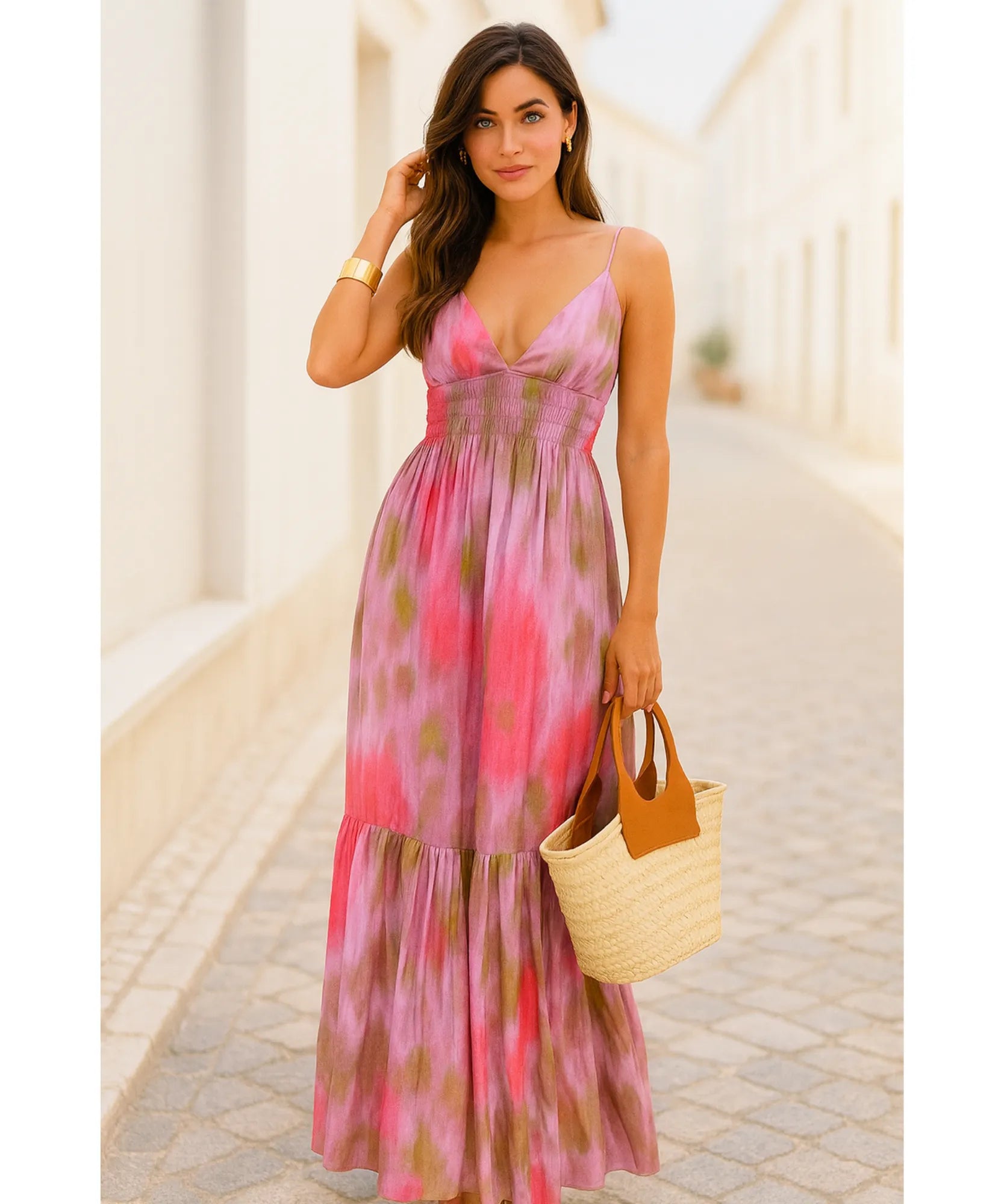 Vestido Longo Boho Elegante para Casamento de Dia | Zarale