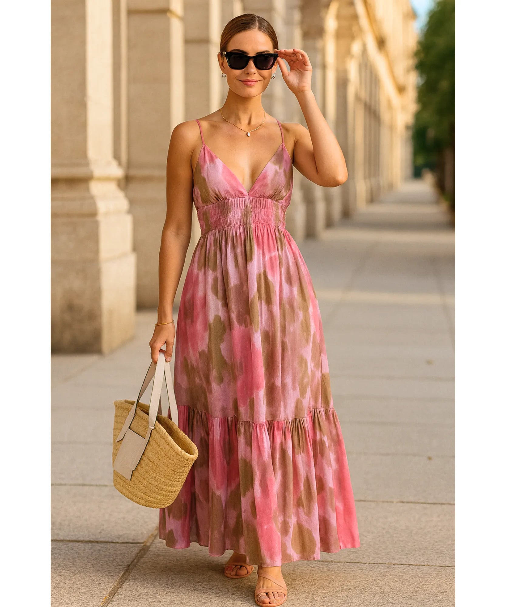 Vestido Longo Boho Elegante para Casamento de Dia | Zarale