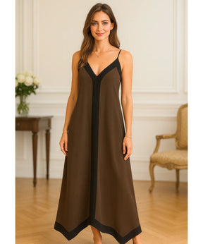 Vestido Longo Elegante Boho com Alças Finas | Maximum