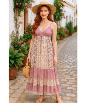 Vestido Midi Boho Florido Casual Verão | Len