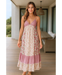 Vestido Midi Boho Florido Casual Verão | Len