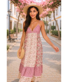 Vestido Midi Boho Florido Casual Verão | Len