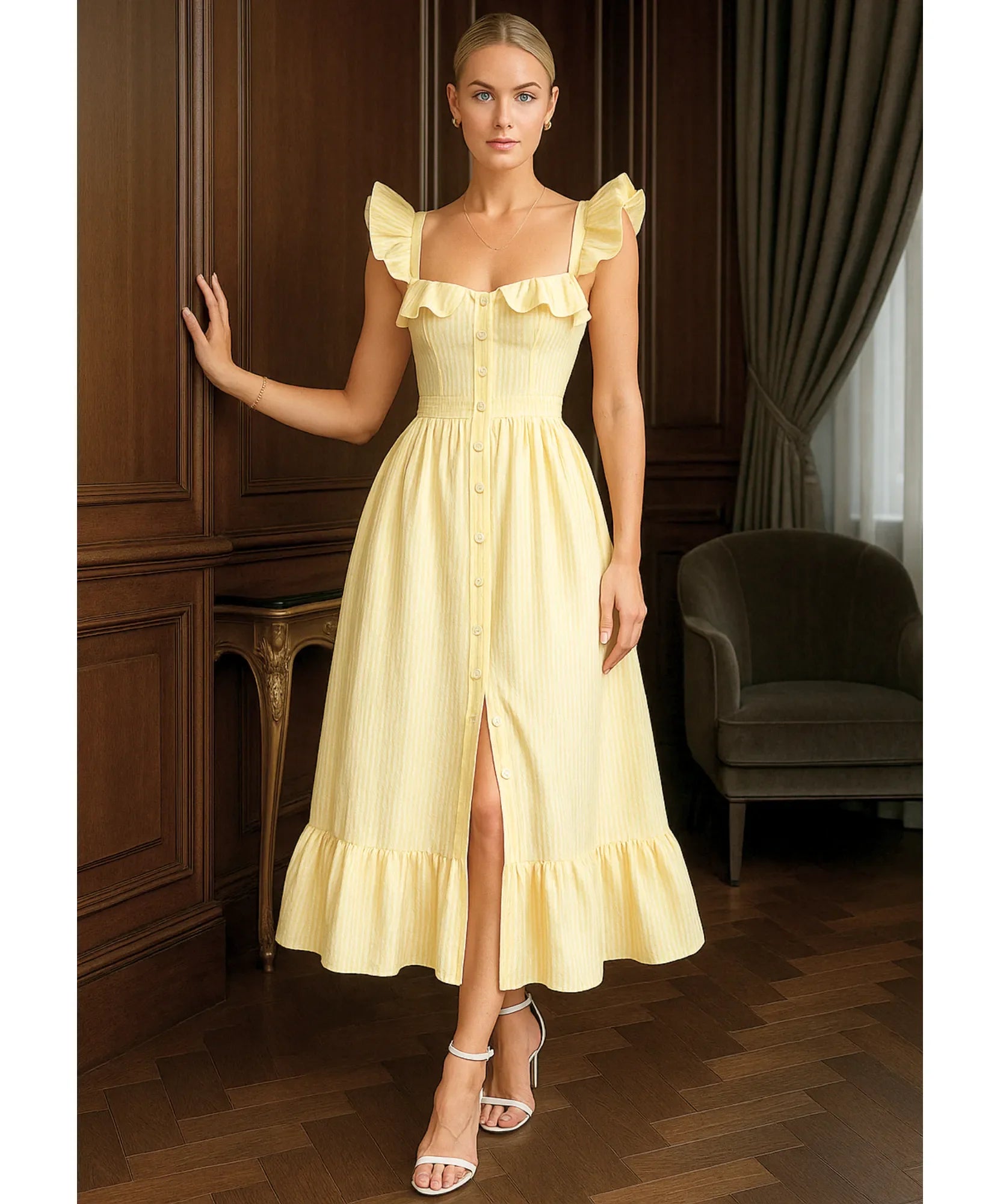 Vestido Midi Elegante Boho Convidadas Casamento Dia | Guardian