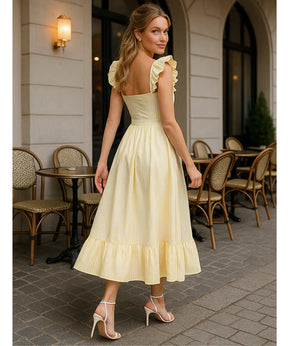 Vestido Midi Elegante Boho Convidadas Casamento Dia | Guardian