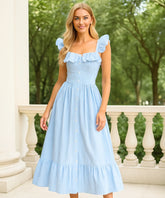 Vestido Midi Elegante Boho Convidadas Casamento Dia | Guardian