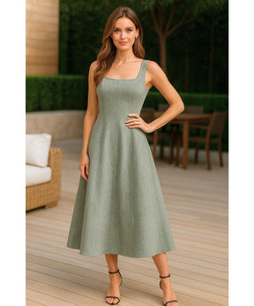 Vestido Midi Elegante Festa Casamento Feminino | Arya