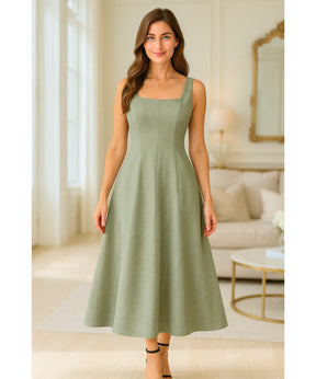 Vestido Midi Elegante Festa Casamento Feminino | Arya