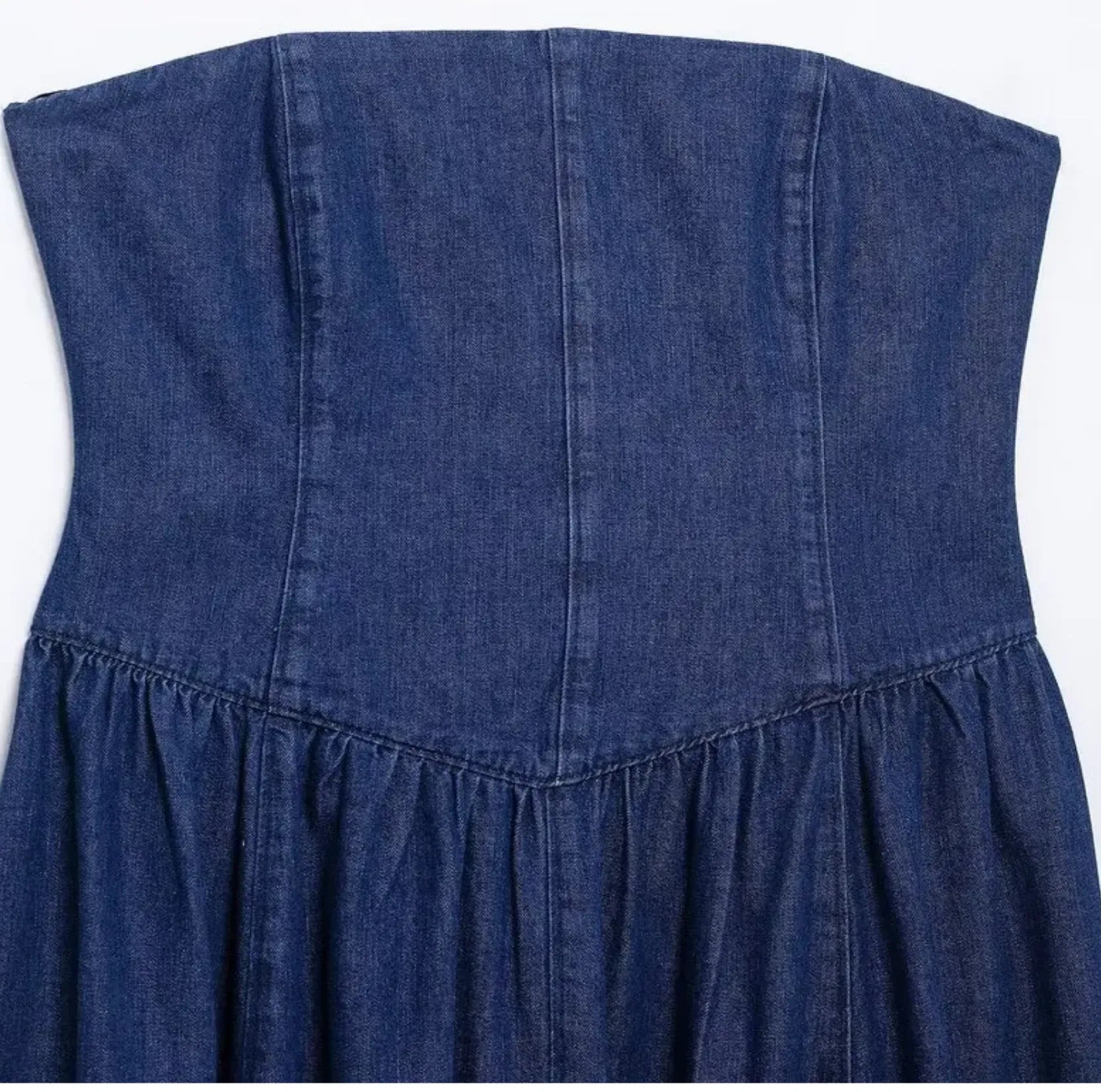 Vestido Midi Jeans Tomara Que Caia Feminino Casual | Jen